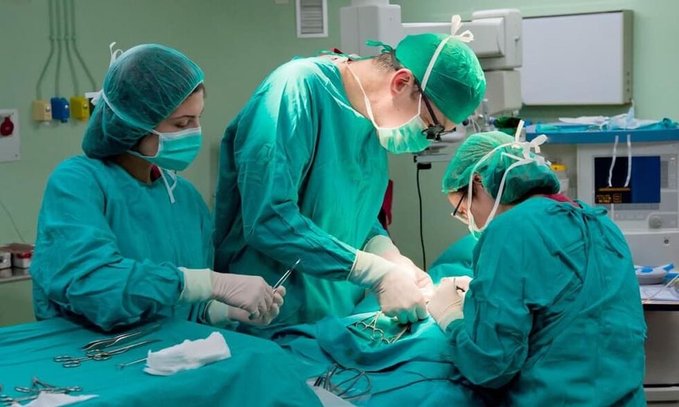 Ernstige schade aan de blaas vereist een operatie